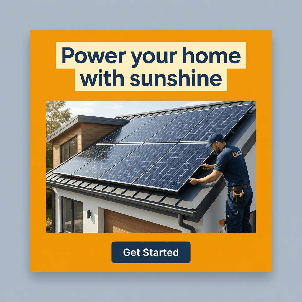 Solar & Renewable Energy Facebook ad example — Product Hero