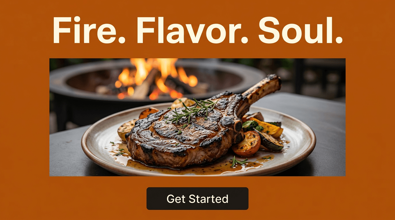 Restaurant Google Display ad example — Product Hero