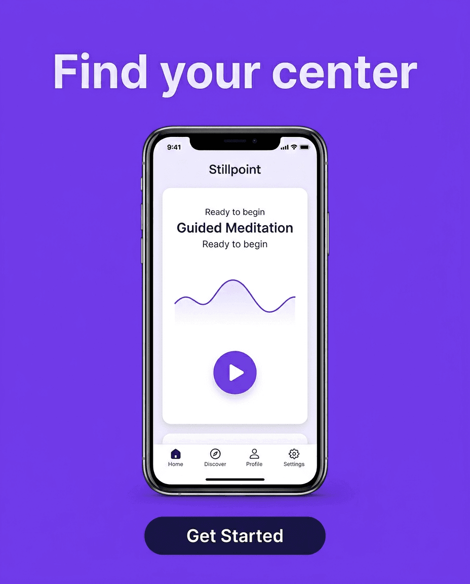 Meditation & Wellness Instagram ad example — Product Hero