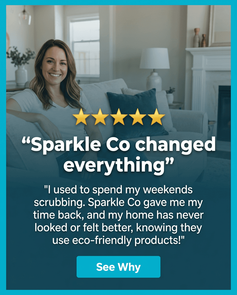 Cleaning Services Instagram ad example — Testimonial