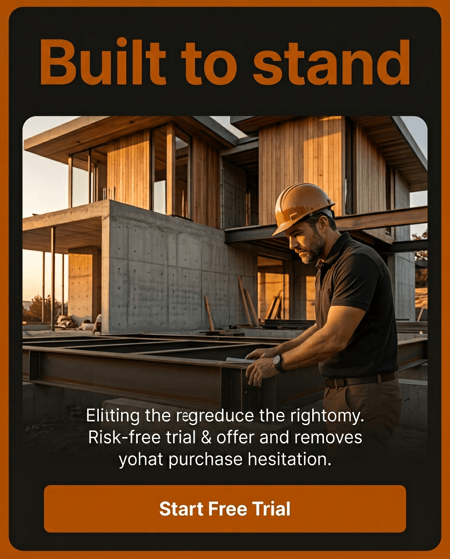 Construction Instagram ad example — Testimonial