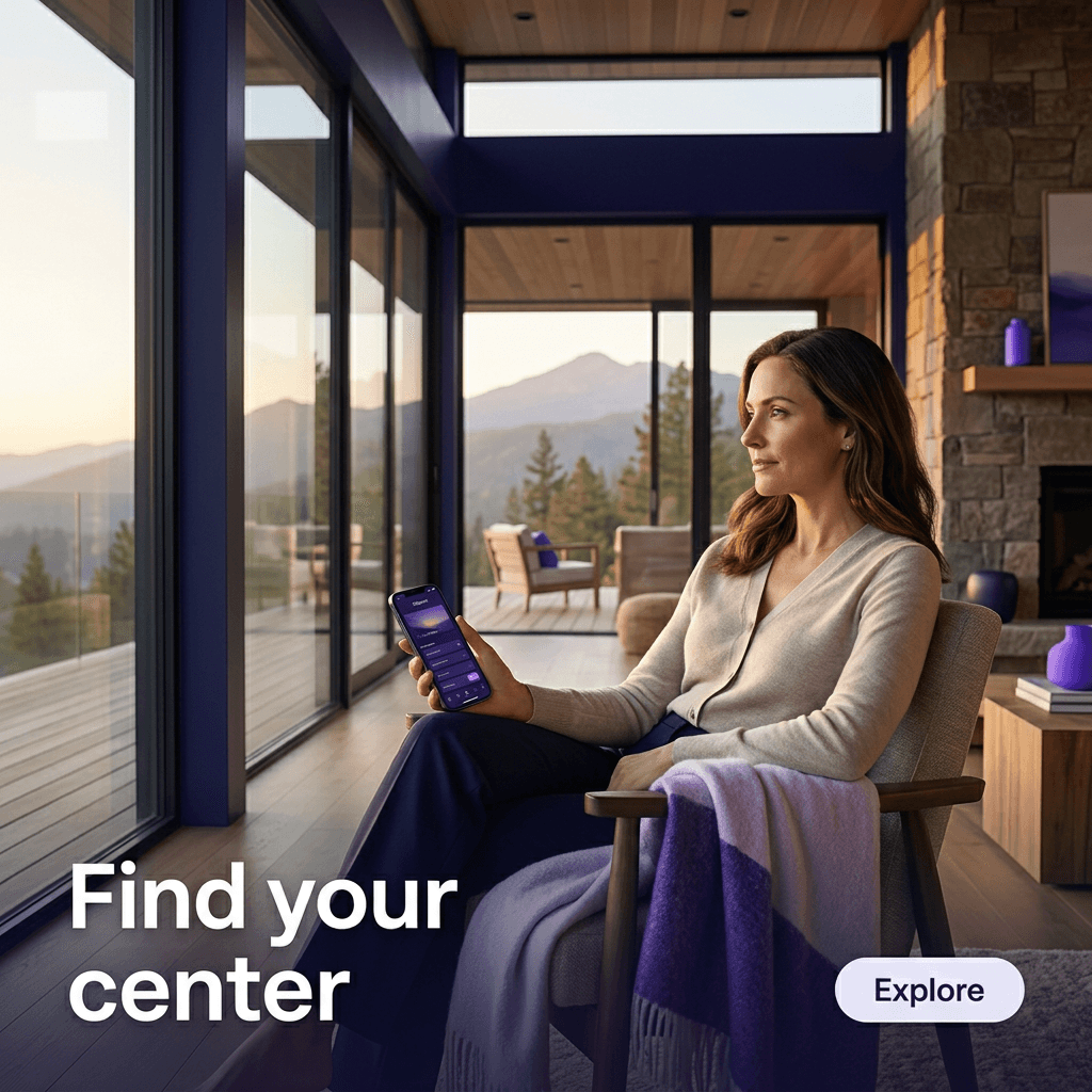 Meditation & Wellness LinkedIn ad example — Lifestyle