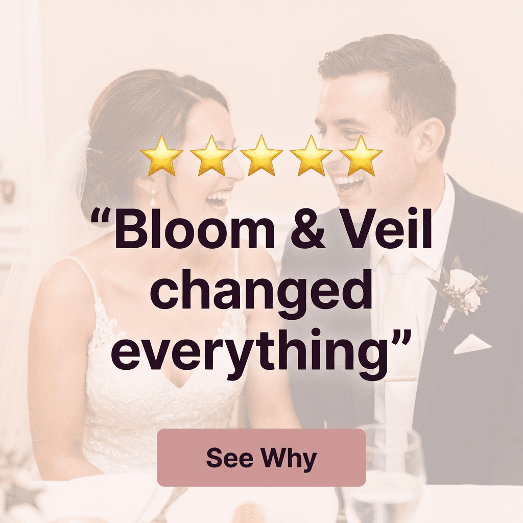 Wedding & Events LinkedIn ad example — Testimonial