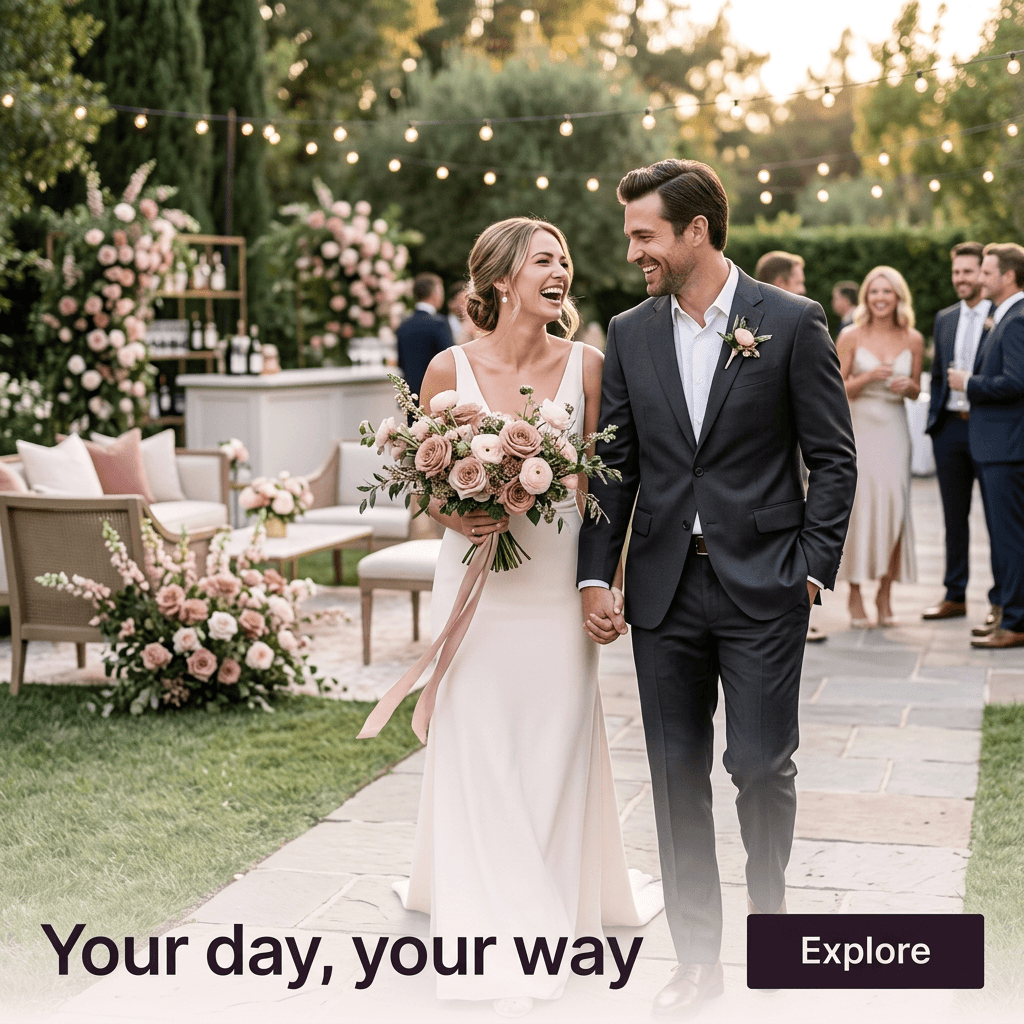 Wedding & Events LinkedIn ad example — Lifestyle